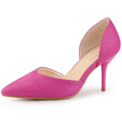 Allegra K Women's Pointy Toe Slip on Stiletto Heel Pump Sandals