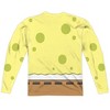 Men's Spongebob Squarepants Goofy Face Long Sleeve Costume T-Shirt - 3 of 4