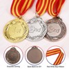 Unique Bargains Games Sports Competitions Embossed Customizable Award Medals Gold 2 Inch 12 Pcs - 3 of 4
