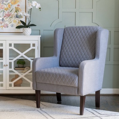 Powell Cybele Wingback Accent Chair Gray