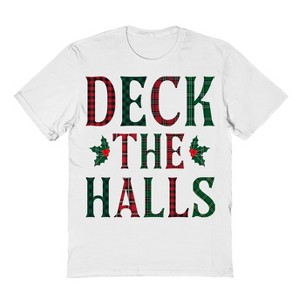 Rerun Island Men's Christmas Deck Thehalls Short Sleeve Graphic Cotton T-Shirt - 1 of 1