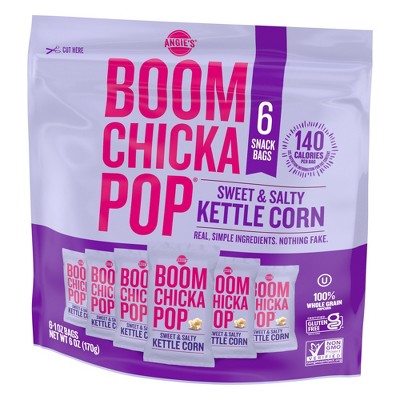 4pk Angie's Boomchickapop Sweet & Salty Kettle Corn Popcorn  Multipack - 1oz/6ct