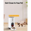 WOPET Automatic Cat Feeders 1 Cats Timed Cat Feeder with Stainless Steel Bowl white - 4 of 4