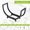 attop 24 INCH Double Coated Fire Wood Organizer - 4 of 4