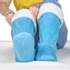 Women's Faux Shearling Lined Slipper Socks, Kid's Winter Indoor Home Non Skid Booties, Soft, Warm, Fluffy, Cozy, Fuzzy, Gifts - Catalonia - 3 of 4