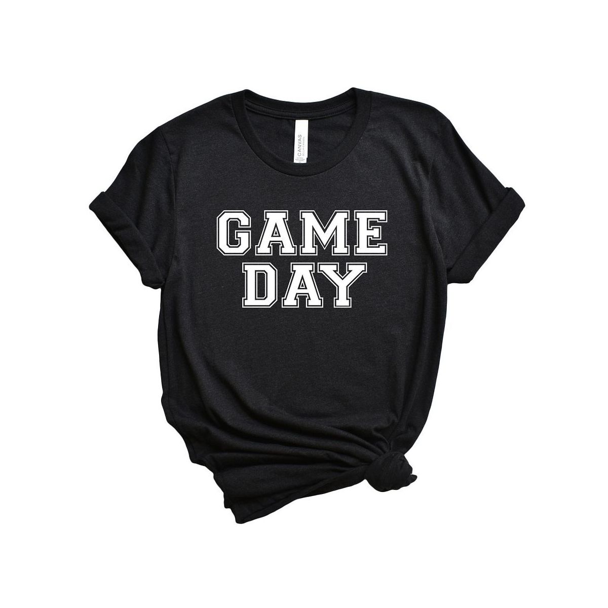 Simply Sage Market Women's Game Day Short Sleeve Graphic Tee - M - Black