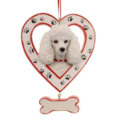 Kurt S. Adler 4.5 Inch Dog In Heart W/ Bone Canine Best Friend Tree Ornaments
