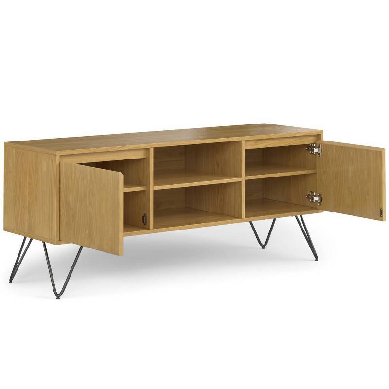 Moreno TV Stand for TVs up to 66&#34; Oak Veneer - WyndenHall, 1 of 10