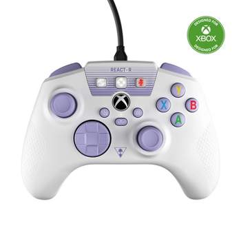 Turtle Beach REACT-R Wired Controller for Xbox Series X|S/Xbox One - White/Purple