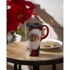 6.75 In Santa Travel Mug Christmas Claus Beverage Cup Tumblers - 2 of 3