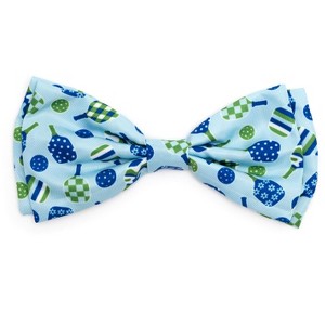 Pickleball Dog Bow Tie - Adjustable Collar Accessory by The Worthy Dog - 1 of 4