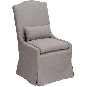 55 Downing Street Juliete Peyton Slate Gray Slipcover Dining Chair - 1 of 4