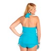 Women's Plus Size Retro Halter Swimdress - Always for Me - 3 of 4