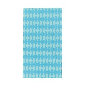 Jollity & Co. - Check It! Out of the Blue Harlequin Check Guest Napkins - Pack of 16 Paper Napkins - 1 of 3