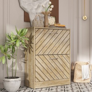 Famapy Entryway Shoe Cabinet With Flipped Drawers - 1 of 4