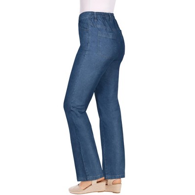 Woman Within Plus Size Perfect Side Elastic Denim Jean