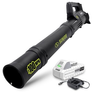 Sun Joe Jet Leaf Blower with Cordless Compact Turbine & Quick Charging, 24V, Green - Battery-Powered Electric Blower for Lawn, Garden, and Yard, - 1 of 4