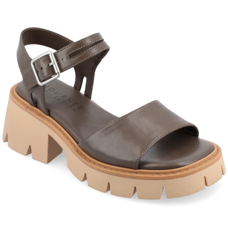 Journee Collection Womens Tillee Tru Comfort Foam Treaded Outsole Platform Sandals, 1 of 10