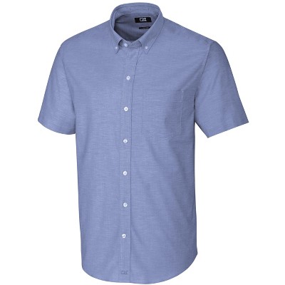 Cutter & Buck Stretch Oxford Mens Big And Tall Short Sleeve Dress Shirt ...