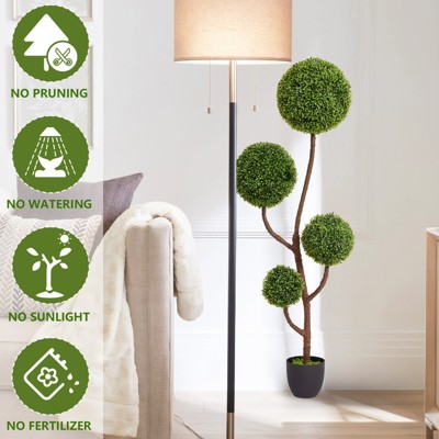 MAYEERTY High Quality Green Plants Trees for Indoor Outdoor Decoration Simluated Boxwood Topiary Ball 1pcs/set