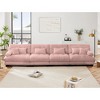 Oversized 173.2" Chenille Modular 4-seater Sectional Sofa with Bolster Armrests, 4-Piece Free combination Sofa - 3 of 4
