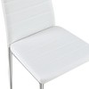 NicBex Set of 4 Modern PU Leather Dining Chairs, Silver Chrome Legs, Comfortable Upholstered Kitchen Side Chairs for Dining Table - 3 of 4