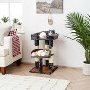 Multi-Level Cat Tree for Indoor Cats, Modern Cat Tower with Double Beds & Scratching Posts, 27 in Cute Cat Tree - 3 of 4