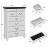 7 Drawers Dresser for Bedroom, Farmhouse 50" Tall Wood Chest of Drawers with Rustic Handle, Jewelry Storage Dressers Organizer for Bedroom, Hallway - 2 of 4