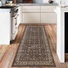 Acekool Machine Washable Area Rug, Non Slip Vintage Floral Carpet for Living Room, Bedroom - 3 of 4