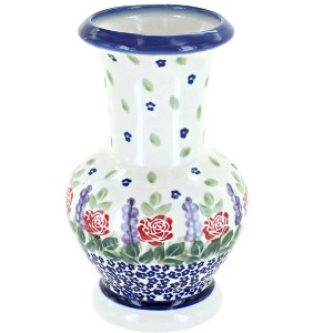 Blue Rose Polish Pottery 30-9 WR Unikat Medium Vase - 1 of 1