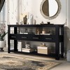 Modern Console Table Sofa Table for Living Room with 4 Drawers and 2 Shelves - 2 of 4