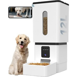 Automatic Dog Feeder for Large Breeds with Camera, App Control, Video with Night Vision, Easy Setup - 1 of 4