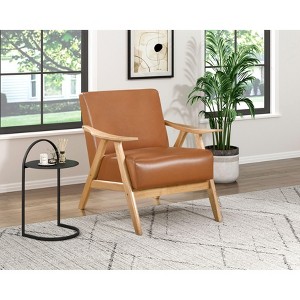 NicBex Accent Chair Upholstered Living Room Chair with Thick Density Cushion Comfy Chair Lounge Chair for Reading Room, Bedroom - 1 of 4