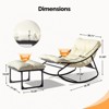 2-piece Outdoor Lounge Chair and Ottoman Set - 4 of 4