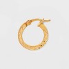 14K Gold Plated Click Top Duo Small Hoop Earring Set 2pc - A New Day™ Gold: Clip-In Clasp, Polished Finish - 2 of 3