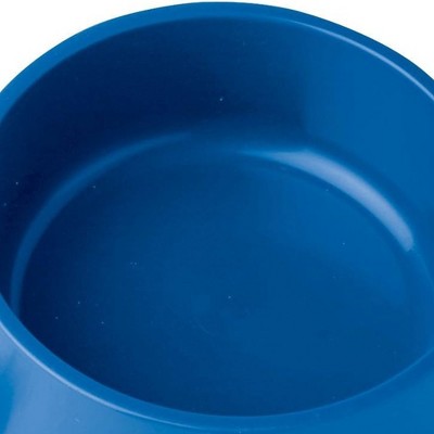 Blue Plastic Heated Pet Bowl with Anti Chew Cord, 1 Quart
