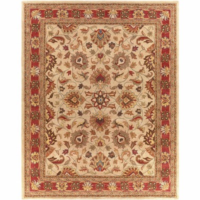 Hauteloom Cherryfield Hand Tufted Brown & Rust 1001 Wool Rug