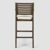 Hermosa 2pk Acacia Wood Bar Stools: Water-Resistant Patio Counter Chairs - Christopher Knight Home - 4 of 4