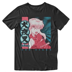 Mens InuYasha Dog Demon Shirt - InuYasha Manga Anime Tee - Kagome Higurashi Graphic T-Shirt - 1 of 1