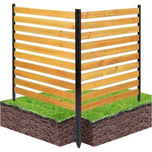 VINGLI Privacy Fence, Air Conditioner Fence, 54 x 39in Fence Panels for Outdoor Trash Can Pool Equipment (2 Panels) - 1 of 4