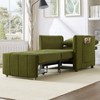 KTMBDW Upholstered Sofa Bed, Convertible Folding Lounger with 5-Position Adjustable Backrest and Side Pockets for Living Room Apartment Office - 2 of 4
