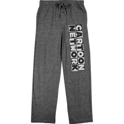 Cartoon Network Logo Men’s Gray Heather Quick Turn Sleep Pajama Pants,  -Large