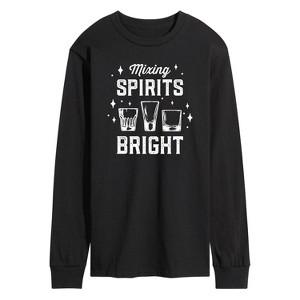 Men's - Instant Message - Christmas Mixing Spirits Bright Long Sleeve Graphic T-Shirt - 1 of 4