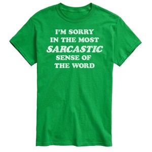Men's - Instant Message - I'm Sorry Sarcastic Short Sleeve Graphic T-Shirt - 1 of 4