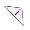 Learning Advantage Dry Erase Magnetic Triangle, 45/45/90 Degrees - 3 of 3