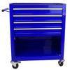 4-Drawer Mechanics Rolling Tool Storage Cabinet - Orange, 24"D x 13"W x 29"H, Industrial Style, Wheeled, Keyed Locking System, For Garage - 3 of 4