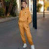 Dalix Butterfly Embroidery Midweight Fleece Sweatsuit Set Hoodie Jogger Soft Fleece Relaxed Fit Lounge Womens - 3 of 4
