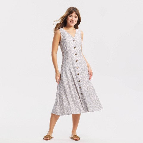 Женские платья A New Day Women's Button-Front Midi Dress - A New Day™ White M