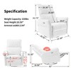 Racxily 360/270 Degrees Power Swivel Rocker Chair for Adults, Nursery Rocking Chairs,Single Sofa for Living Room - 3 of 4