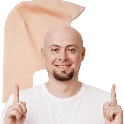 Joyfy Halloween Latex Bald Cap for Men Women, Halloween Makeup Costume Accessories Bald Cap, Bald Wig Cap for Adults Cosplay Dress Up Party